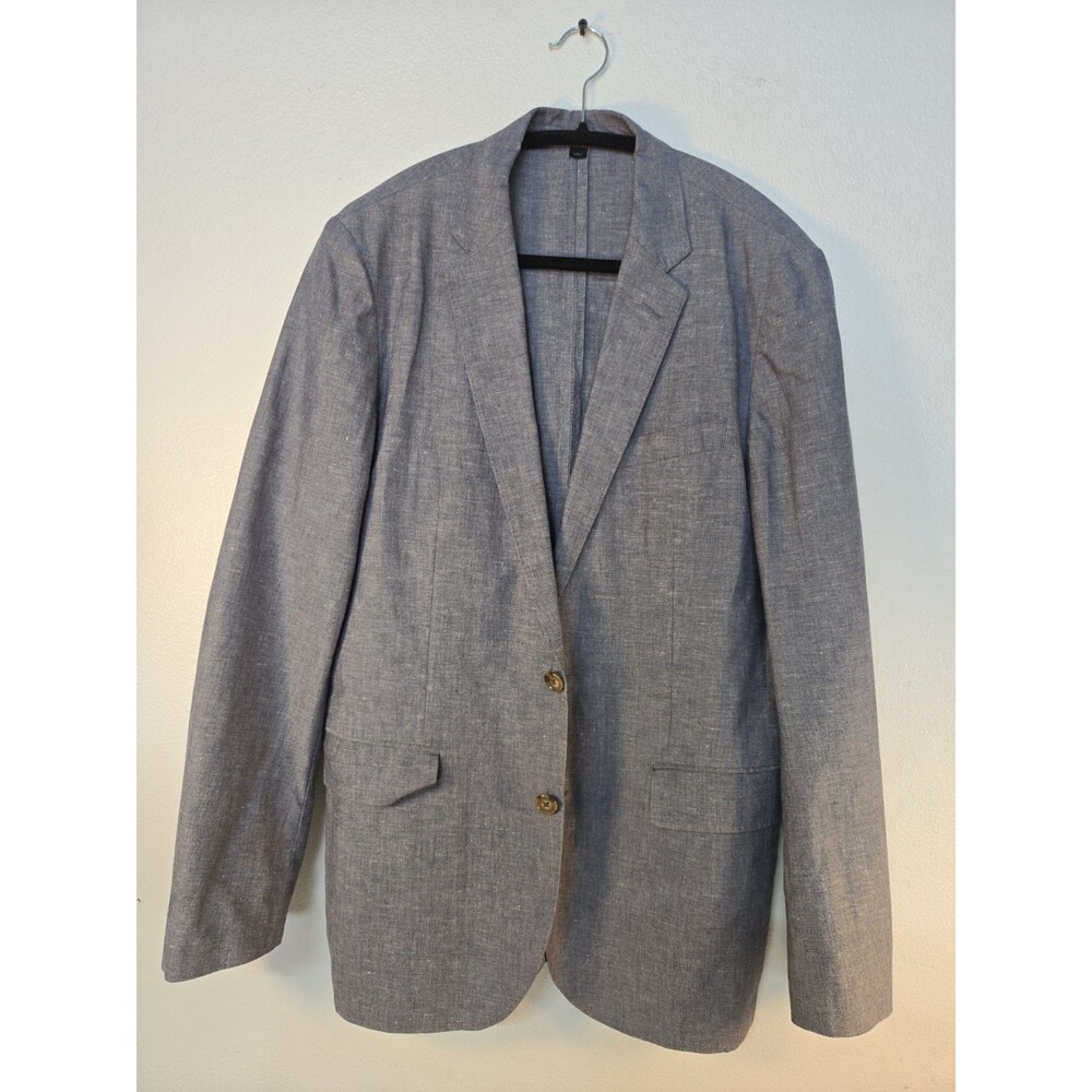 J Crew Blazer Mens 38R Ludlow Slim Somelos Linen Cotton Unstructured Sport Coat